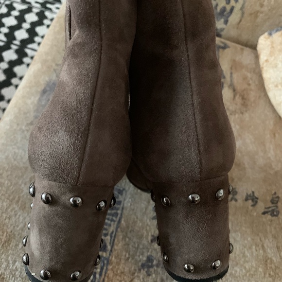 Browns couture brown suede ankle boots size 36.5 made Italy - Picture 3 of 9